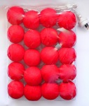 Red Cotton Ball Style - fairy lights